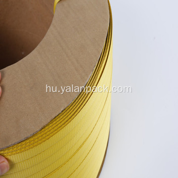 Hot értékesítés sárga színű műanyag csomag csomagolási heveder